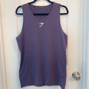 Gym shark, men’s tank top, large, purple